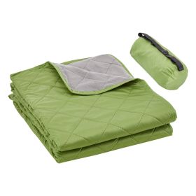 Camping Blanket, Large Warm Stadium Blanket, Waterproof & Windproof, 330GSM Polyester Fleece, Flame Retardant, Great for Outdoors, Picnics, Hiking