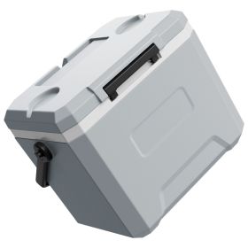 Hard Cooler, 17QT Portable Cooler, Leak-Resistant Coolbox Keeps Contents Cool for 48 Hours, Insulated Chests with Ice Retention and Heavy-Duty Handle
