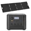 Portable Power Station with 200W Solar Panel, 1800W Solar Generator Power Station