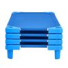 Stackable Kiddie Cot, Pack of 4, Portable Toddler Nap Cots, Standard Size 52" L x 23" W Daycare Cots for Kids