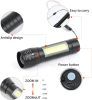 5 Pack Mini Small Pocket LED Flashlight USB-C Rechargeable High Lumens Bright Powerful EDC Flash Lights - Aluminum Handheld Flashlight Bulk for
