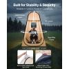 Pop up Sports Tent, 47x47 in Clear Bubble Tent for 1 Person, Waterproof Outdoor Pod with Floor Mat & Top Cover