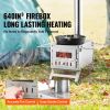 Wood Stove, 80 inch, Stainless Steel Camping Tent Stove, Portable Wood Burning Stove with Chimney Pipes & Gloves