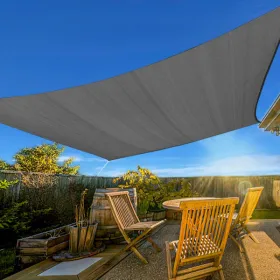 13'X20' Dark Grey HDPE Sunshade Sail (Option: Defaulttitle)