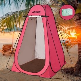 Privacy Shower Tent,Pop Up Changing Tent,Camp Bathroom Changing Dressing Room (Color: Pink)