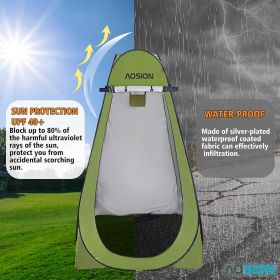 Privacy Shower Tent,Pop Up Changing Tent,Camp Bathroom Changing Dressing Room (Color: Green)