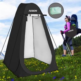 Privacy Shower Tent,Pop Up Changing Tent,Camp Bathroom Changing Dressing Room (Color: Black)