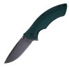 Portable Drop-Point Knife, Black/Green, 21.5cm Total Length - Ideal for Camping & Everyday Carry
