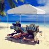 6.6 x 6.6 Feet Outdoor Pop-up Canopy Tent with Roller Bag