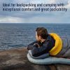 Thick Camping Memory Foam Pillow, Compressible & Ultralight Travel Pillow for Backpacking - Ergonomic Neck & Lumbar Support for Side Sleepers