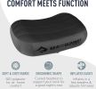 Thick Camping Memory Foam Pillow, Compressible & Ultralight Travel Pillow for Backpacking - Ergonomic Neck & Lumbar Support for Side Sleepers