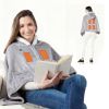 Wearable Heated Blanket - 8 Heating Zones, 3 Temperature Levels, Soft Double-Layer Flannel (59x31in), USB Power Bank Compatible